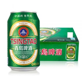 青岛啤酒 罐装 4.7%vol 330ml 餐饮整箱